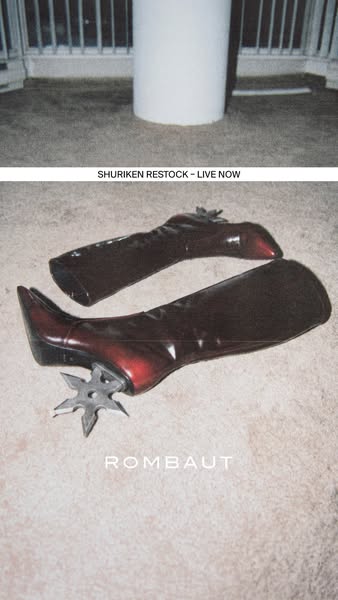 Shuriken Heel Burgundy - Rombaut - Footwear