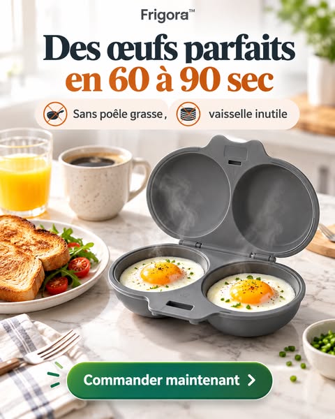 Des œufs parfaits en 90 secondes