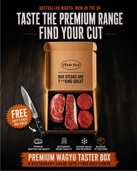 Try Premium Wagyu + FREE Chef's Knife