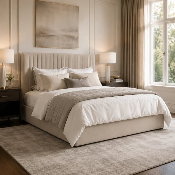 Beau Plush Ottoman Panelled Bed