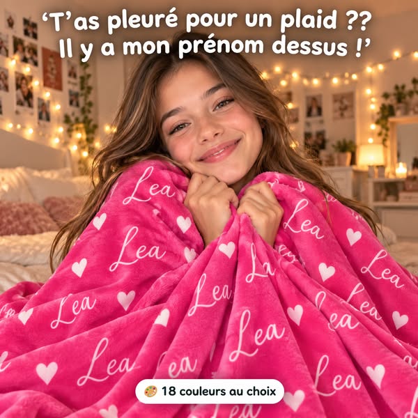 Un plaid chacun, à son prénom