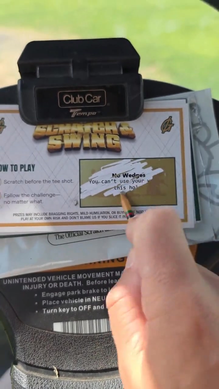 Scratch & Swing Scratch Off Golf Card Game (3 PACK)