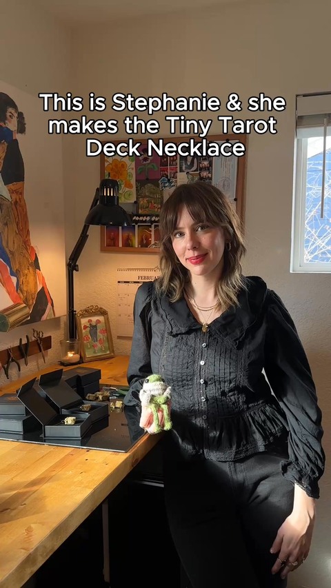 Tiny Tarot Deck Necklace