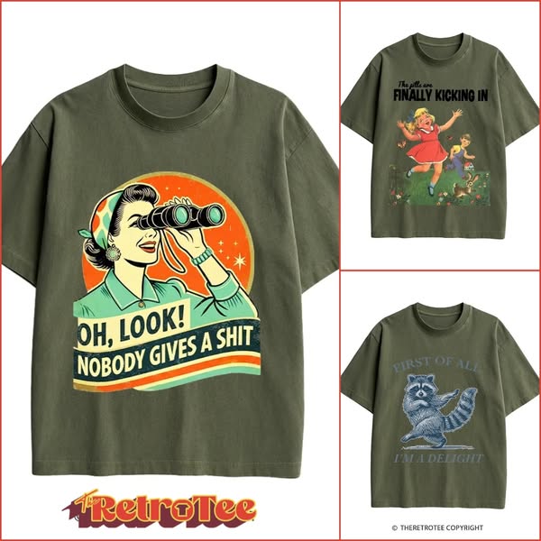 1500+ Vintage Throwback Tees