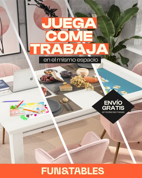 La mesa ideal para jugar
