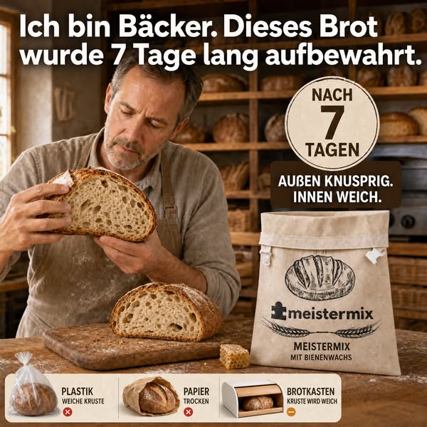 Brot bleibt bis zu 3× länger frisch