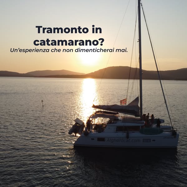 Tramonto in catamarano da sogno