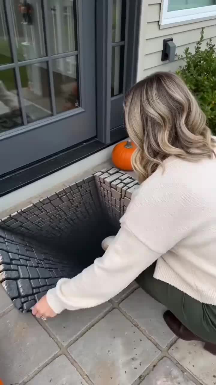 Gruselige Halloween-Fußmatte – Perfekte Deko für deine Tür!