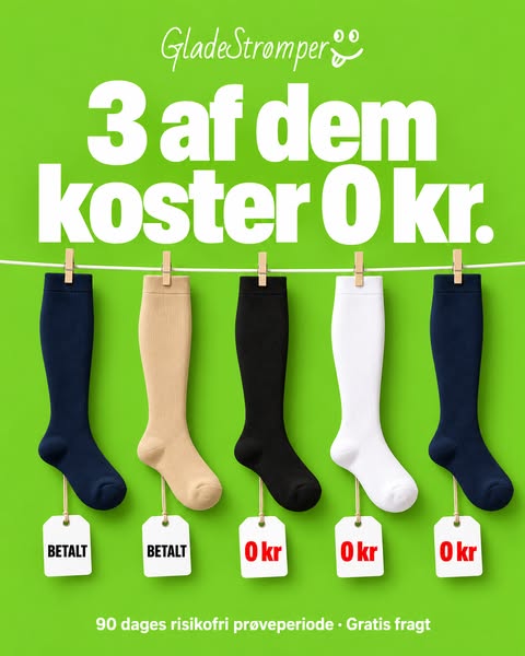 Slut med hævede ben!