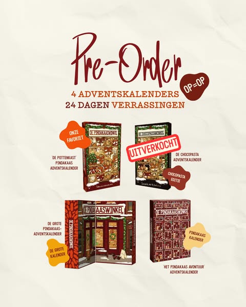 Adventskalender 2026, pre-order loopt