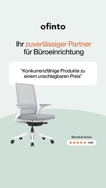 Ergonomische Büromöbel bis zu 50% günstiger