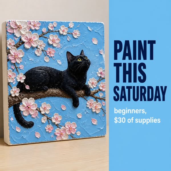 Learn The Modern Art Of Painting Dreamy Acrylic Cats
