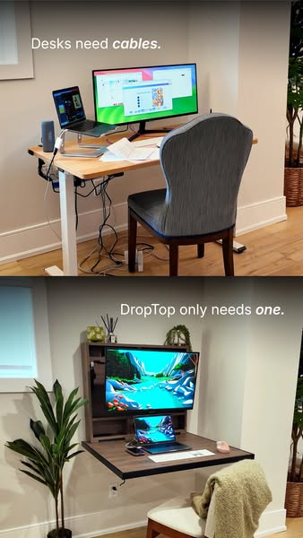 DropTop wall desk