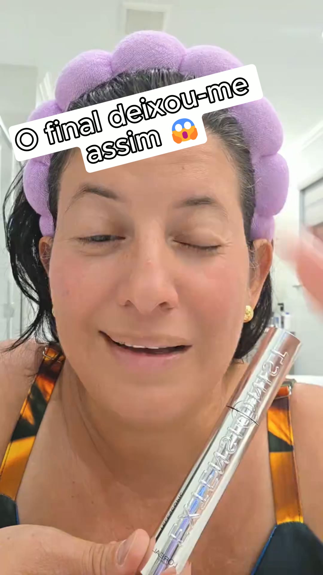 Efeito pestanas falsas, sem pestanas falsas