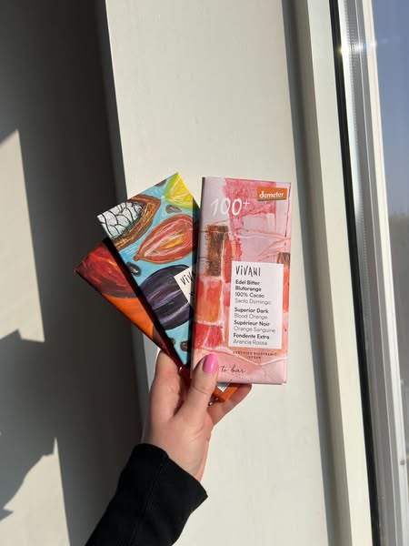 Nyhet från Vivani Blodapelsin & 100% kakao