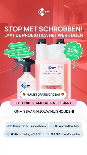 Zonder agressieve chemicaliën!