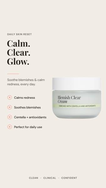 Calm. Clear. Glow.