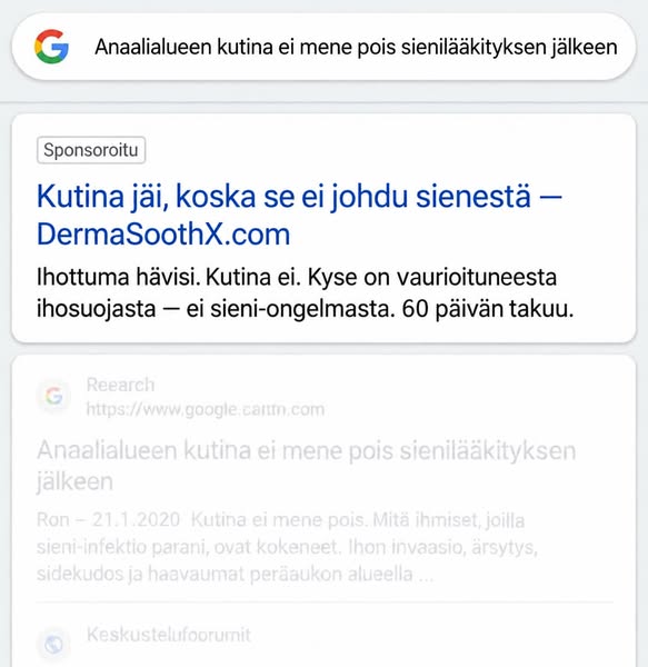 Se ei ole sieni-infektio – se on perianaalista ekseemaa!