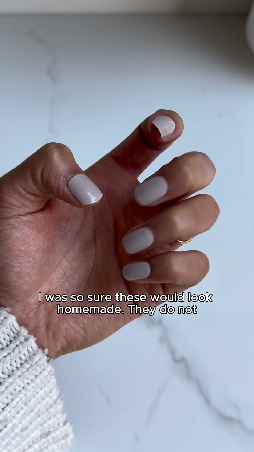 I was sure they would look homemade
