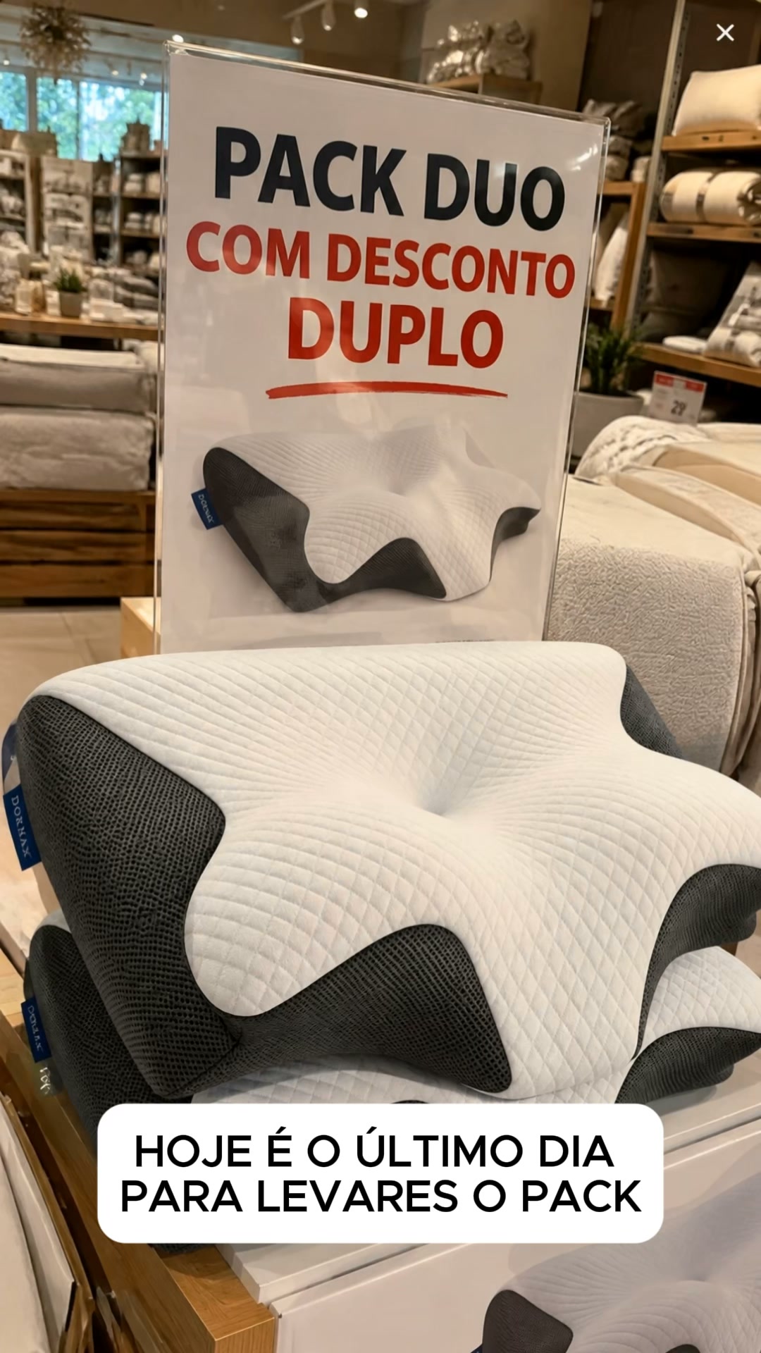 Desconto duplo no Pack Duo: 60% + 10% com DORMAX10.