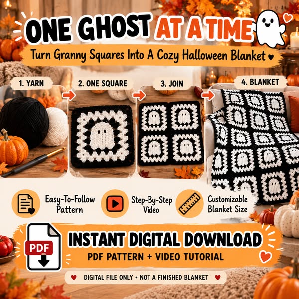 Crochet Your Own Cozy Ghost Blanket — Pattern + Video