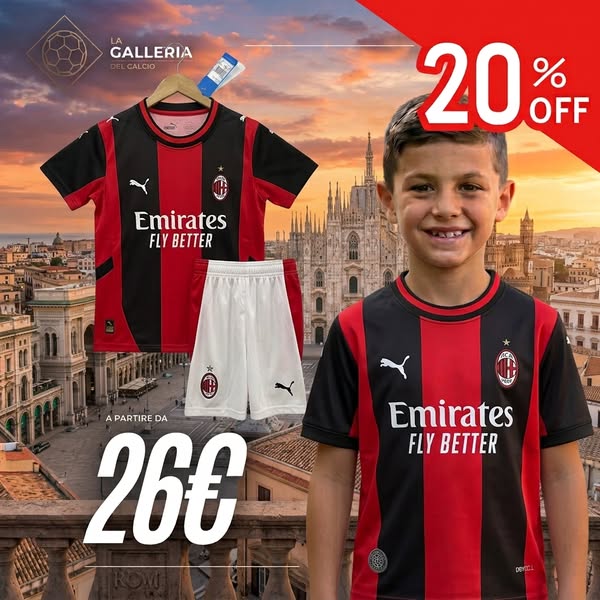 NUOVO KIT BABY MILAN 2026-27!