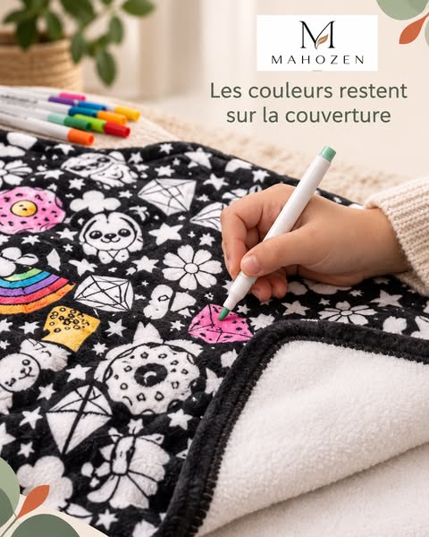CozyArt, la couverture à colorier pour les grands et les petits