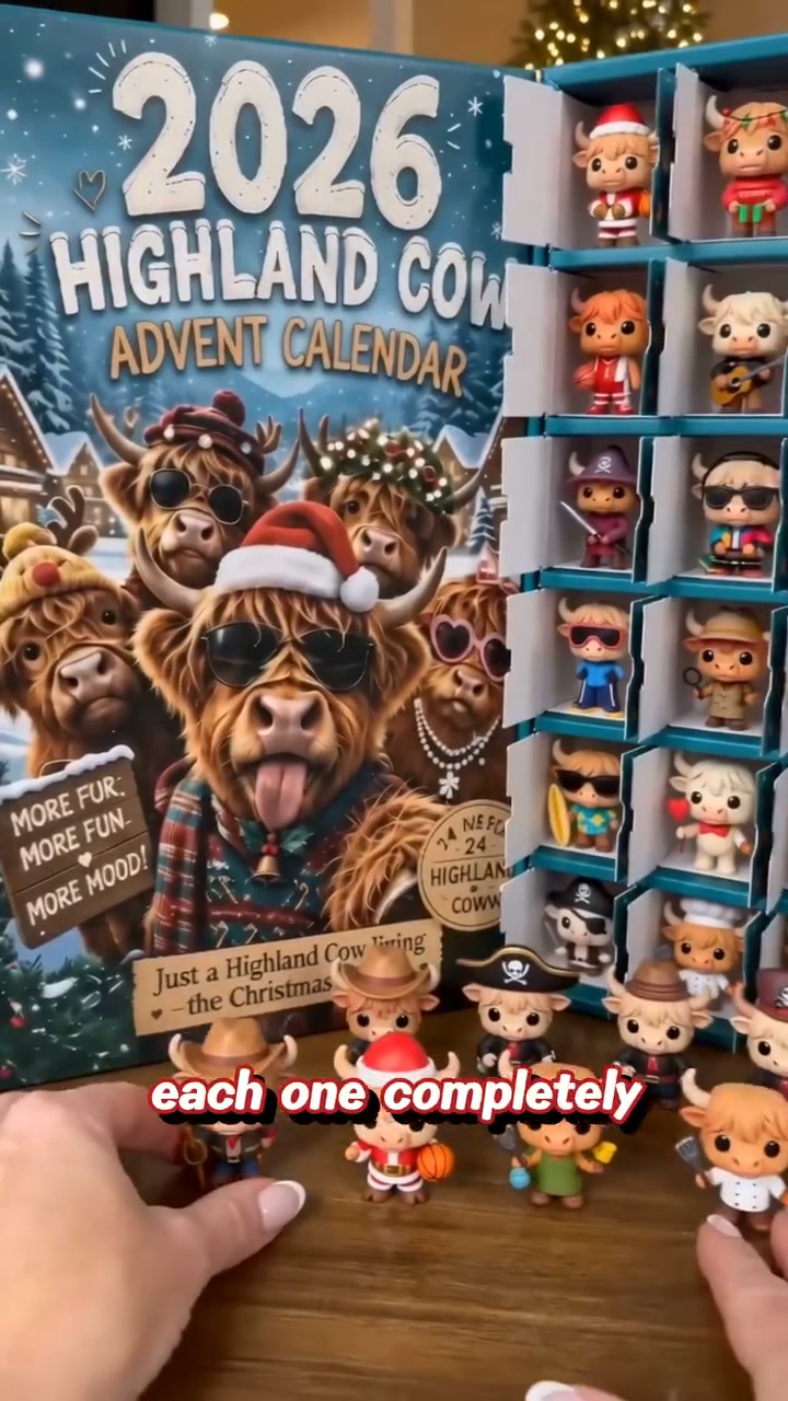 2026 Highland Cow Advent Calendar - The Ultimate Holiday Gift