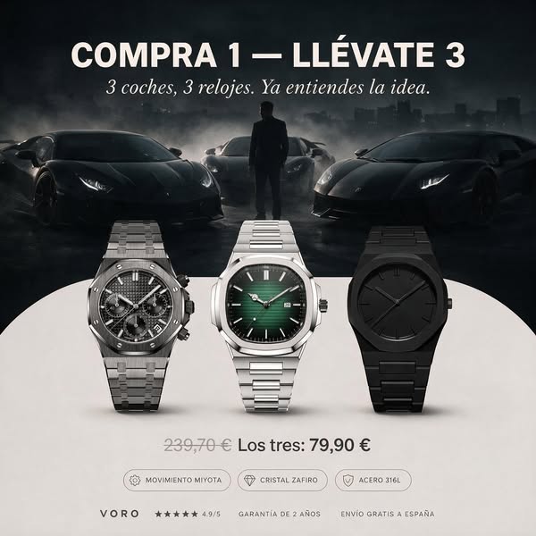 Paga uno. Llévate tres.