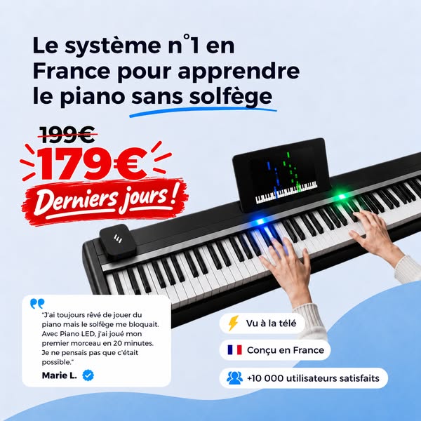 Derniers jours : Piano LED à 179€