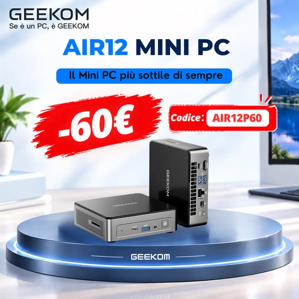Air12 2026 Edition Mini PC con Intel® Pentium® Gold 7505