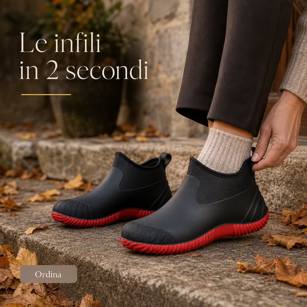 Stivali da pioggia corti da Donna, impermeabili