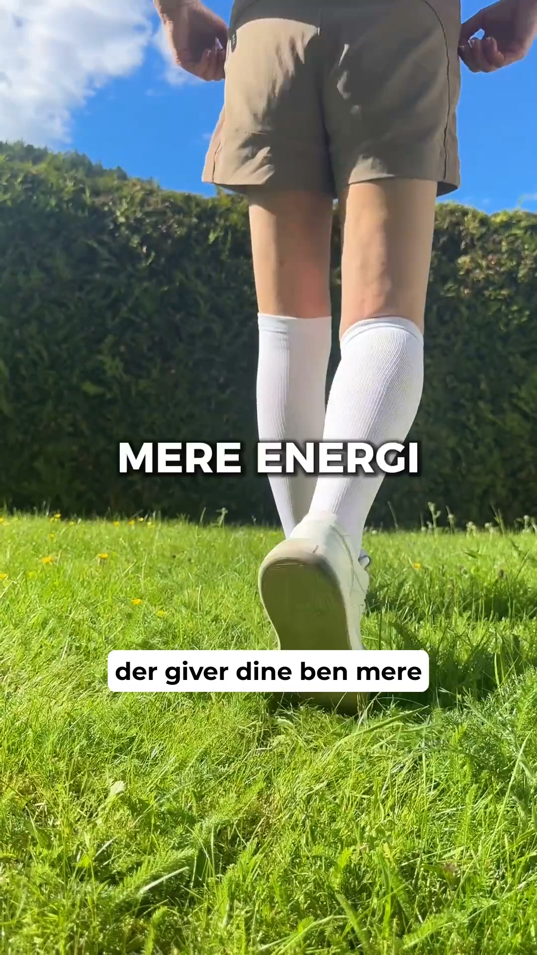 Slut med hævede ben!
