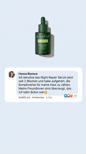 Über Nacht zu glatterer Haut