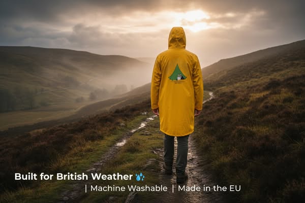 JOBOLT Moomin Adventure Rain Jacket – Unisex Yellow Waterproof Coat