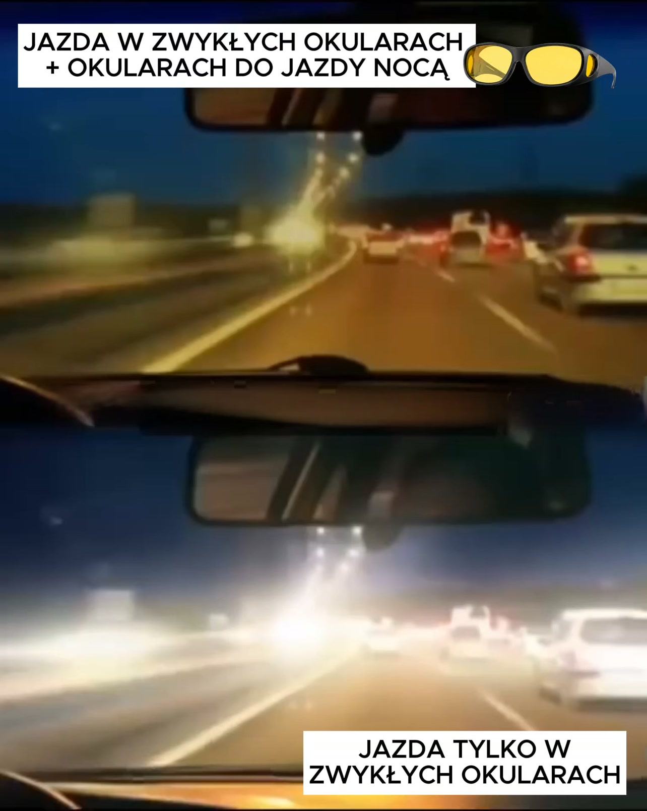 Można nosić razem z okularami korekcyjnymi!