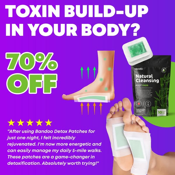 Last Call: -70% Off Detox Foot Patches