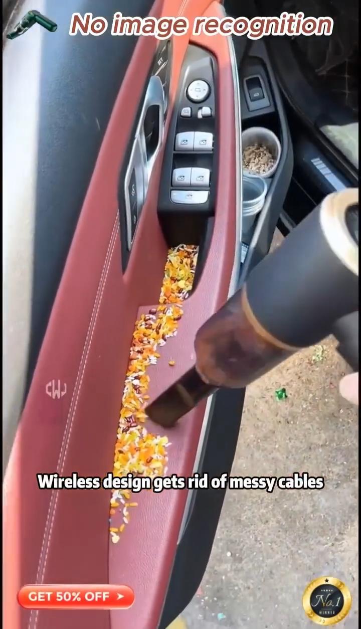 Lighter Than a Can of Soda: 400g Featherweight Cordless Car Vacuum