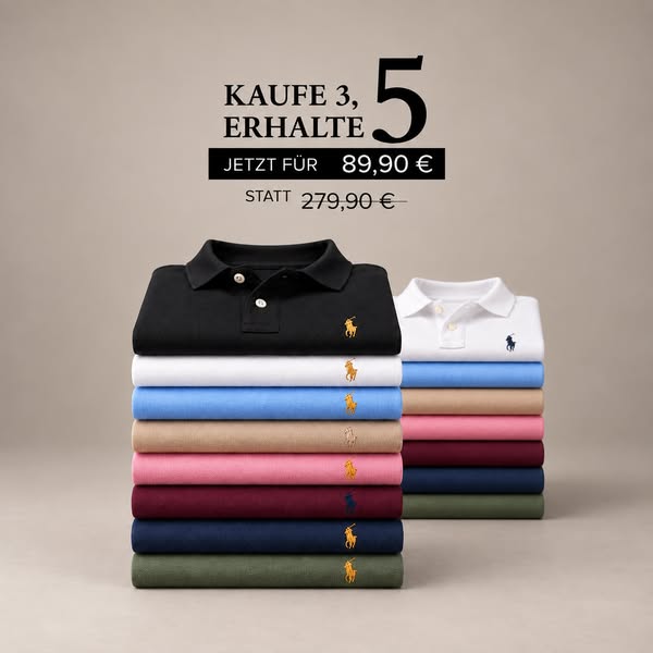 5 Premium Polo – nur 89,90€