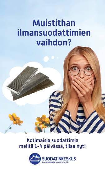 Kevät on saapunut, aika vaihtaa suodattimet!