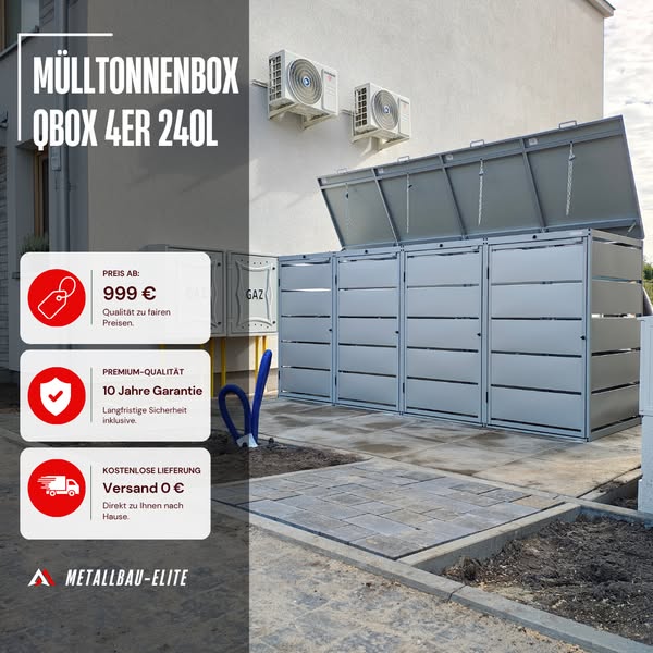 Die passende Mülltonnenbox finden.