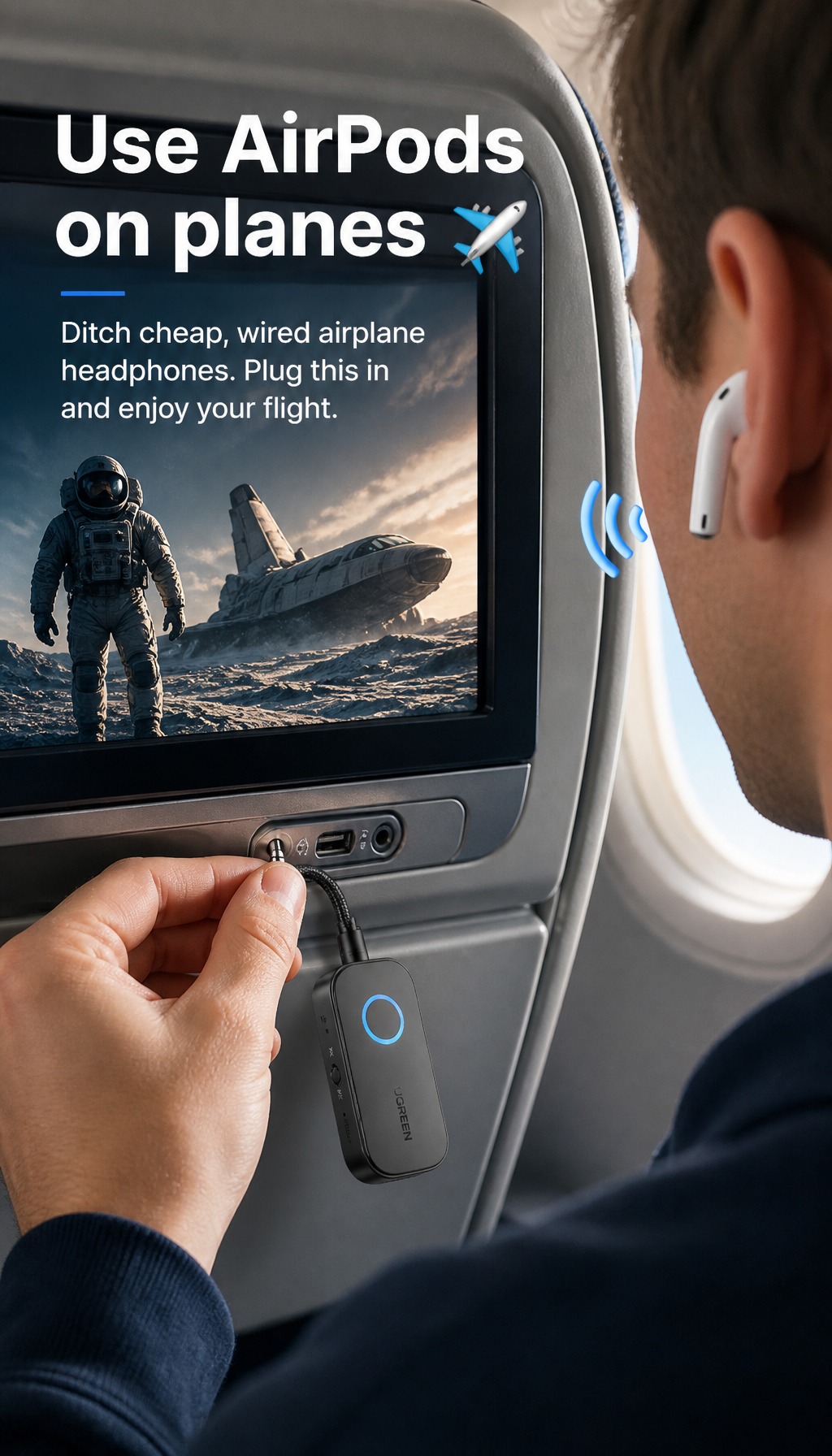Use AirPods on flights