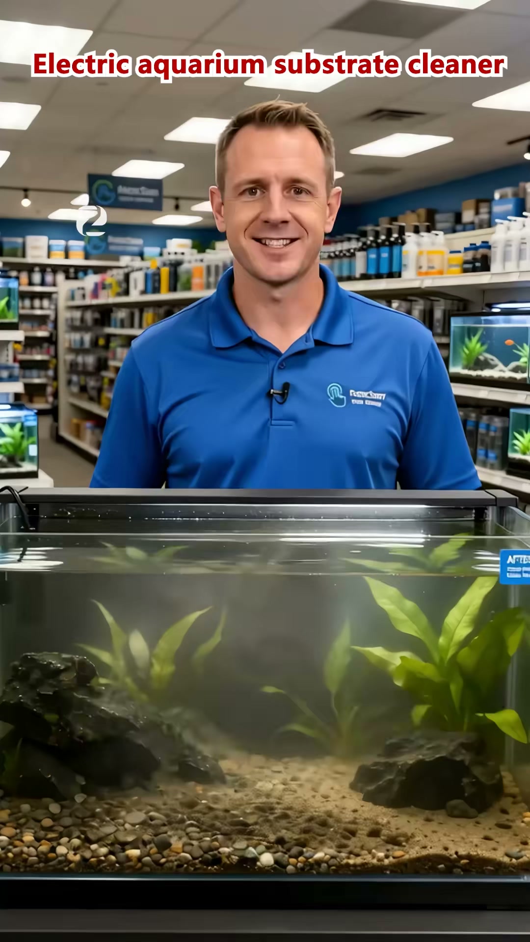 Electric Aquarium Gravel Cleaner – Battery-Powered Fish Tank Vacuum For Easier Cleaning