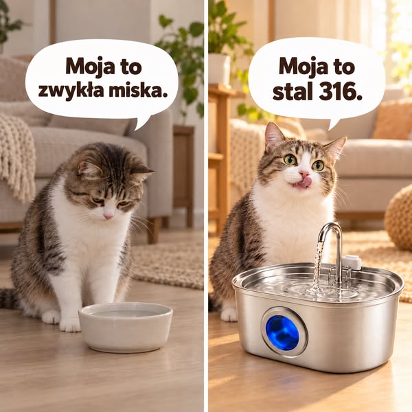 #1 Fontanna dla kotów w Polsce