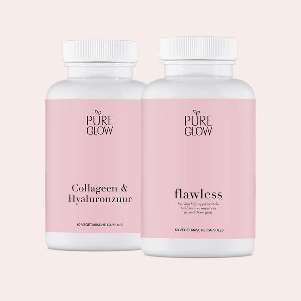 (Vis) Collageen Hyaluronzuur + Flawless Multivitamine Bundel