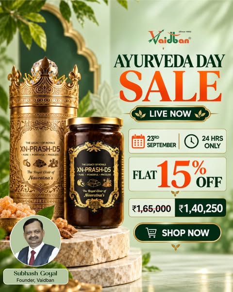 24-Hour Ayurveda Day Sale is Live | Get Extra 15% Off - 23rd September Only!