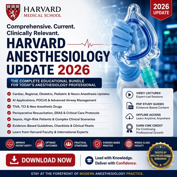 Harvard Anesthesiology Update 2026