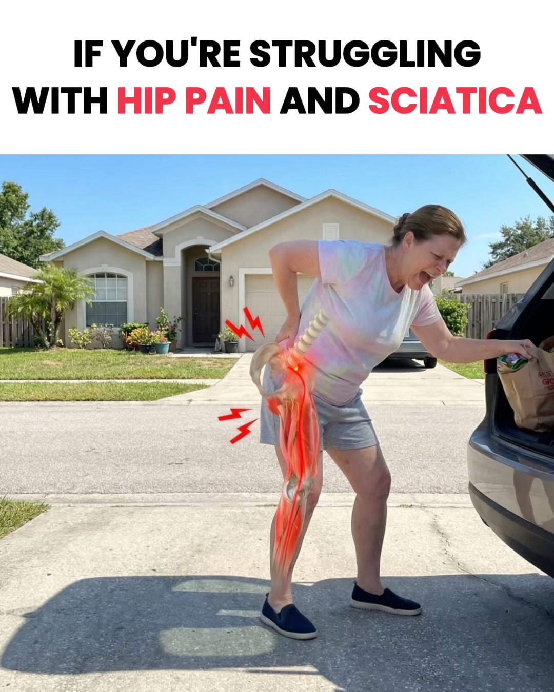 Relieve hip pain and sciatica