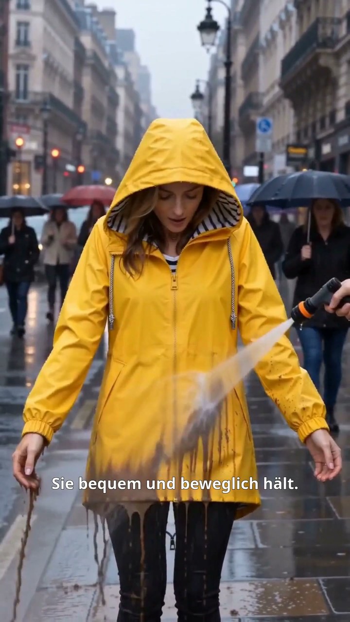 Wasserdichte Outdoor-Kapuzenjacke für Damen – Wasserdichtes Material, atmungsaktiver Stoff und praktische Kapuze – perfekt für Wanderung