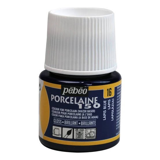 Pebeo Lapis Blue Porcelaine 150 Paint 45ml
